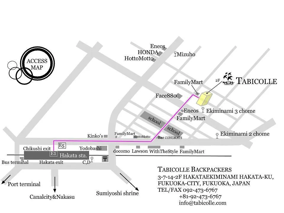 Tabicolle Backpackers Hostel Fukuoka  Japan